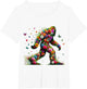 Floral Bigfoot Colorful Flower Power Hippie Sasquatch Art
