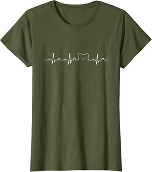 Cat Heartbeat Shirt Love Cats