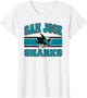 San Jose Sharks Stripe White Officially Licensed