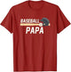 Baseball Papa Fathers Day Baseball Grandpa