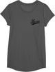 Nurse RN Varsity Script Classic Sports Jersey Style , Girls, Asphalt Grey, Small