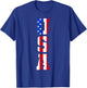 USA T Shirt Patriotic American Flag Men Women Kids July 4th