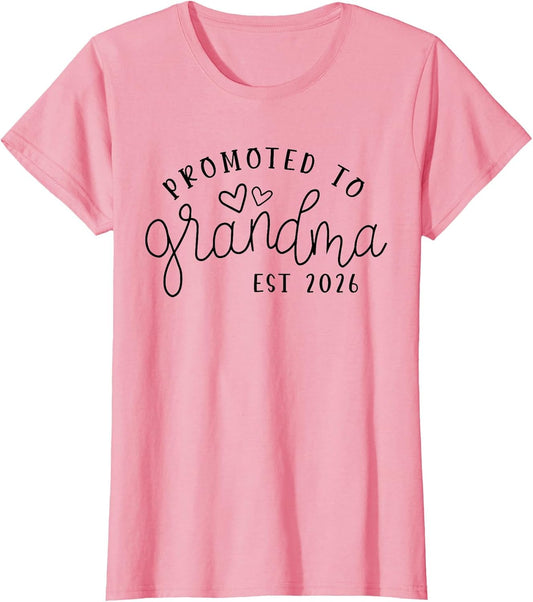 Promoted to Grandma Est 2026 New Grandma Mothers Day