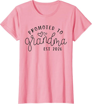 Promoted to Grandma Est 2026 New Grandma Mothers Day