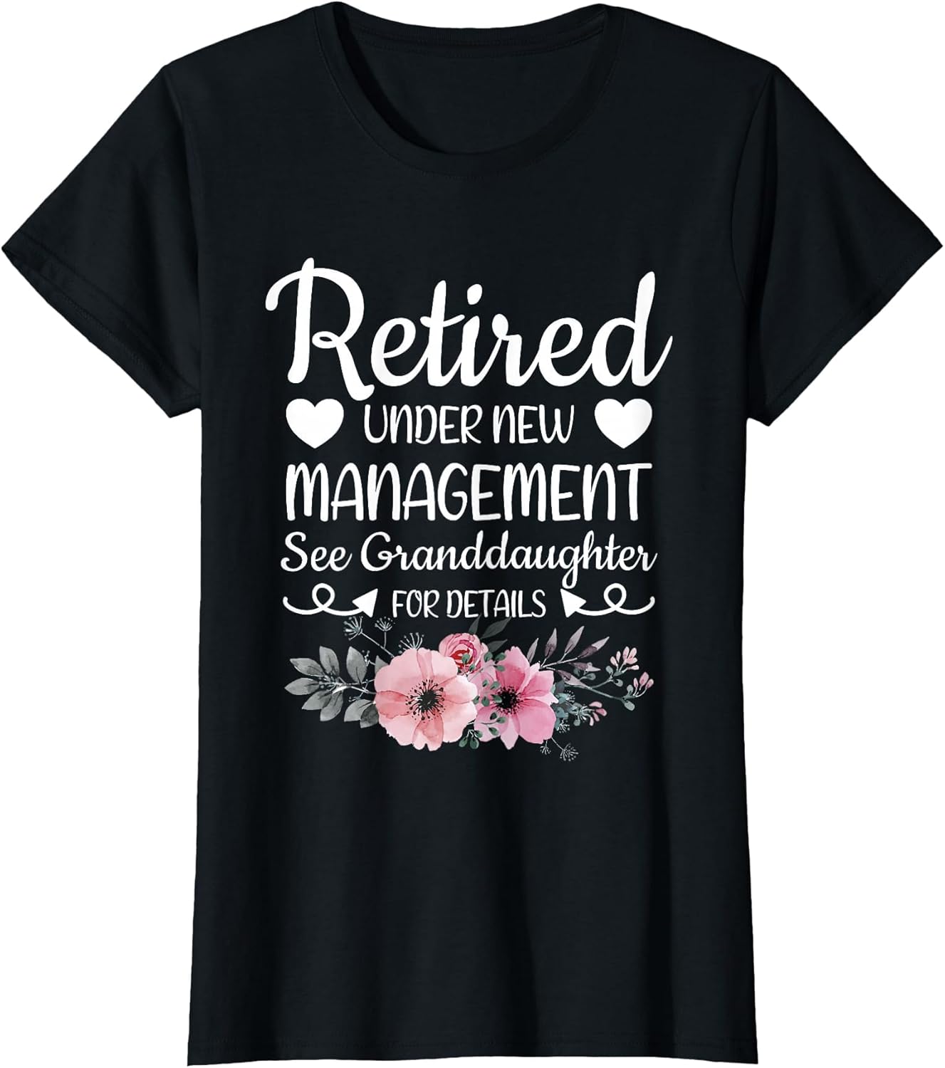 Retired Under New Management Granddaughter Grandma Grandpa