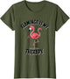Flamingo Is My Therapy Tropical Vibes Design