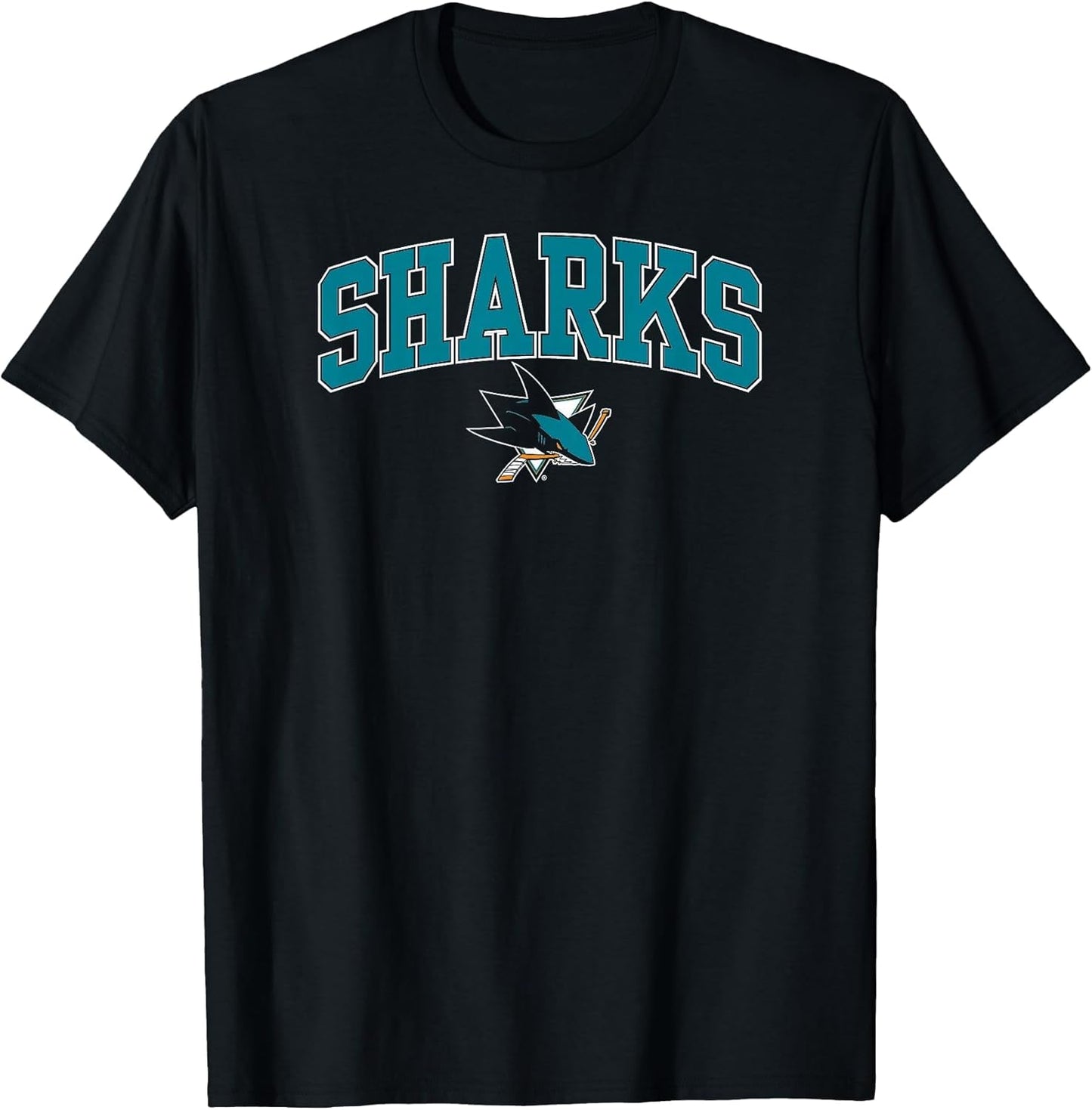 San Jose Sharks Arch Over Black NHL Officially Licensed
