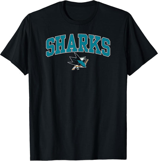 San Jose Sharks Arch Over Black NHL Officially Licensed