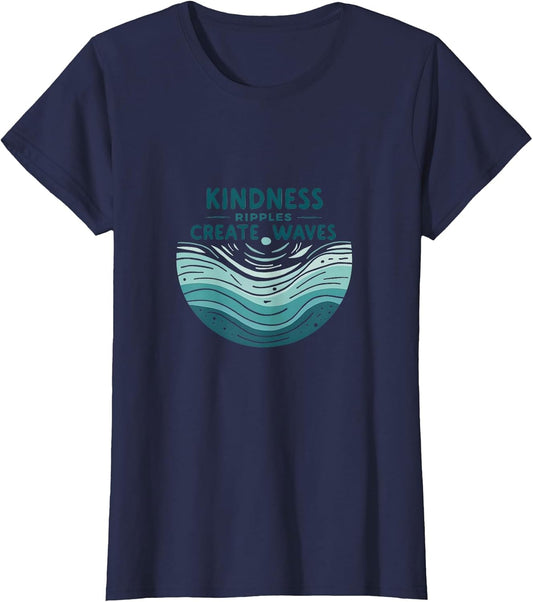 Kindness Ripples Create Waves Inspirational Design