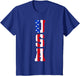 USA T Shirt Patriotic American Flag Men Women Kids July 4th