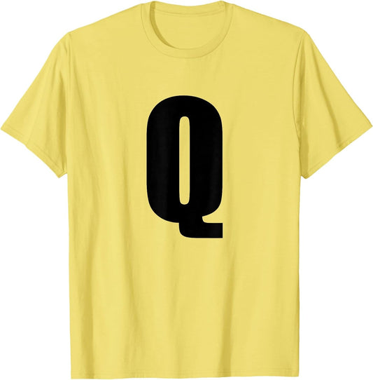 Letter Q Simple Typography Black Text