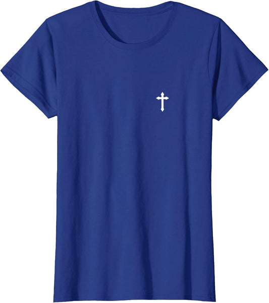 Christian Christ Cross Left Chest