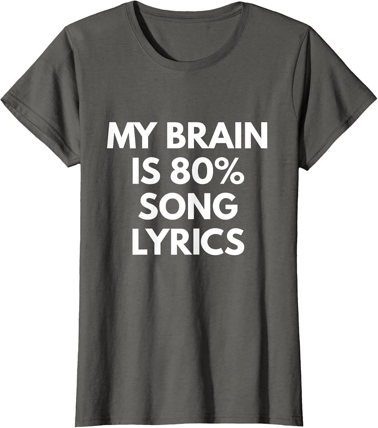 My Brain is 80% Song Lyrics - Funny Music Life Shirt