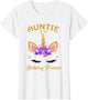 Aunt of The Birthday Princess Unicorn Birthday Girl Auntie