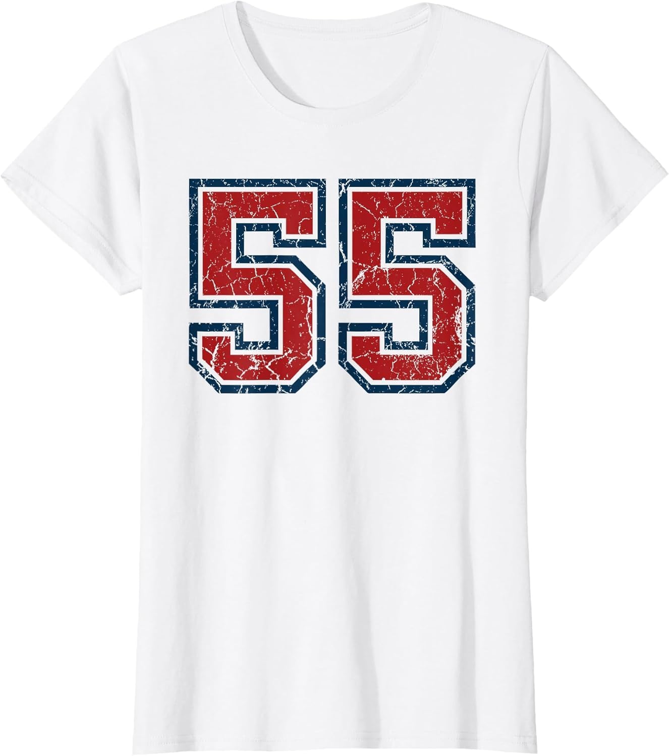 Red and Blue Sports Number 55 Jersey Uniform Player Fan
