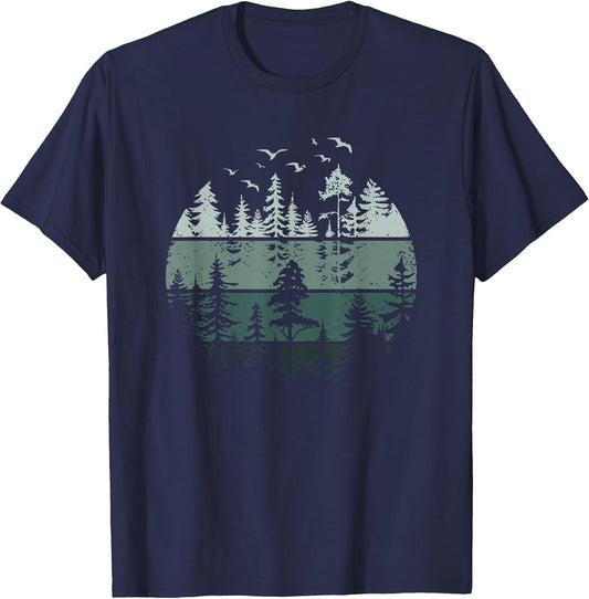 Vintage Forest Trees Wildlife Nature