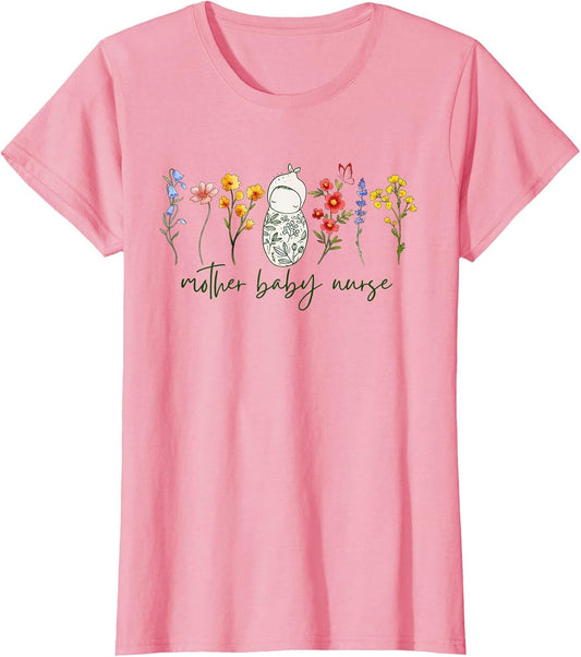 Mother Baby Nurse Wildflower Postpartum Nurse Grad Maternity