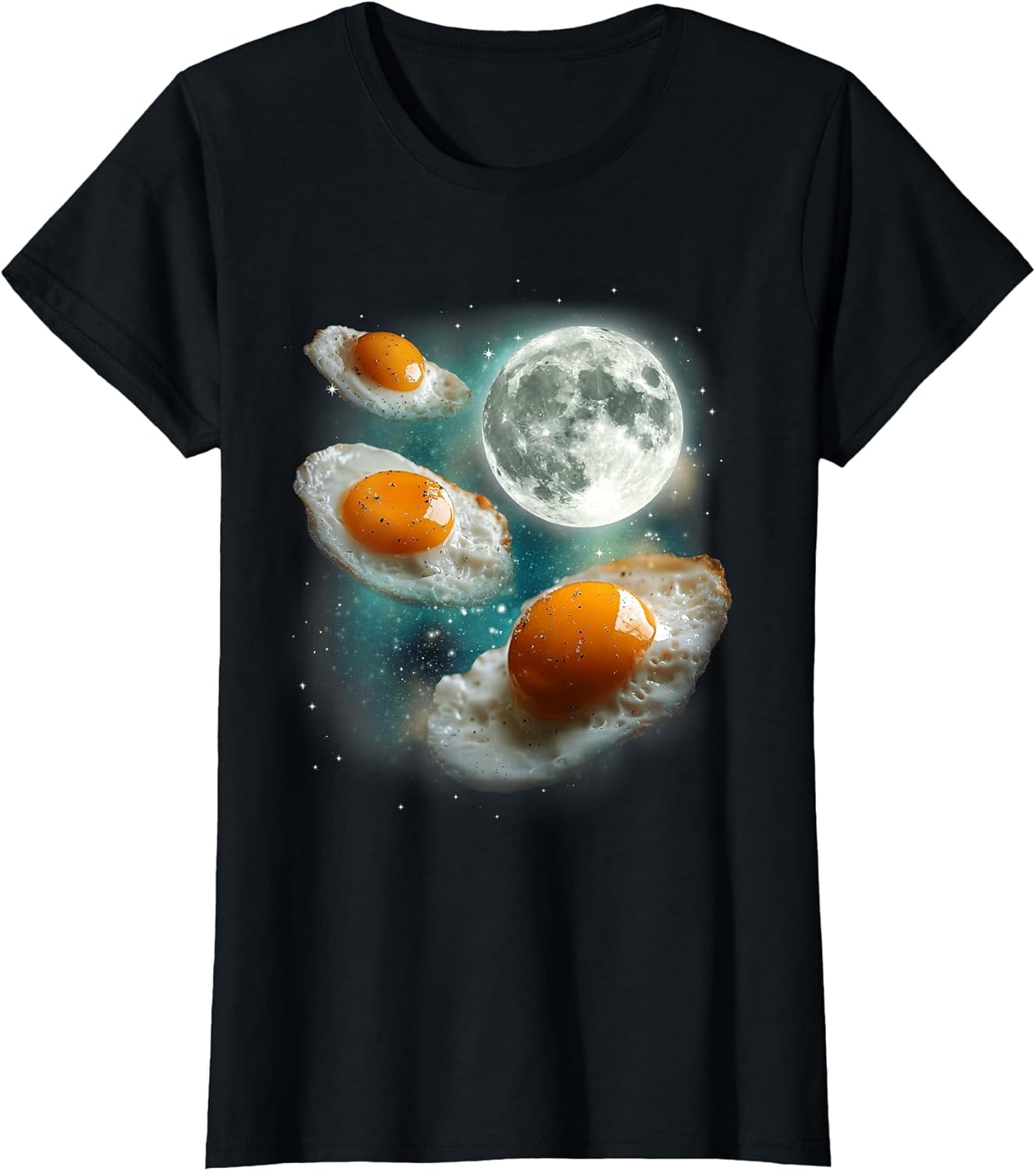Three Fried Eggs Moon | 3 Howling Huevos Breakfast Meme