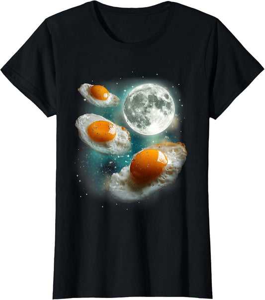 Three Fried Eggs Moon | 3 Howling Huevos Breakfast Meme