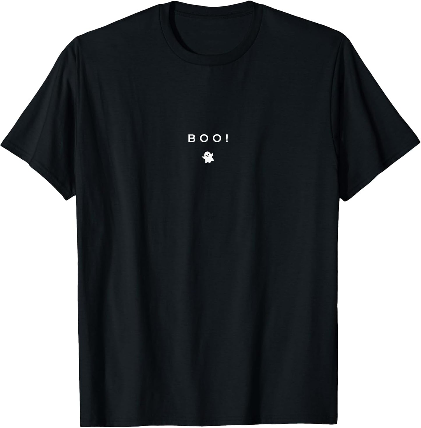 Boo! Funny Halloween Ghost Subtle Minimal Fall Trick Treat