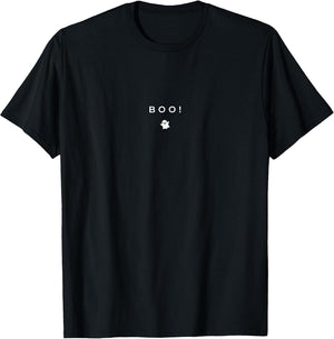 Boo! Funny Halloween Ghost Subtle Minimal Fall Trick Treat