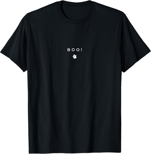 Boo! Funny Halloween Ghost Subtle Minimal Fall Trick Treat