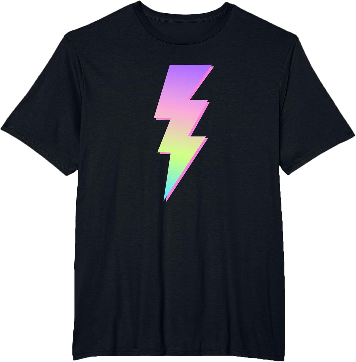 Multi Color Colorful Lightning Bolt Women or Girls