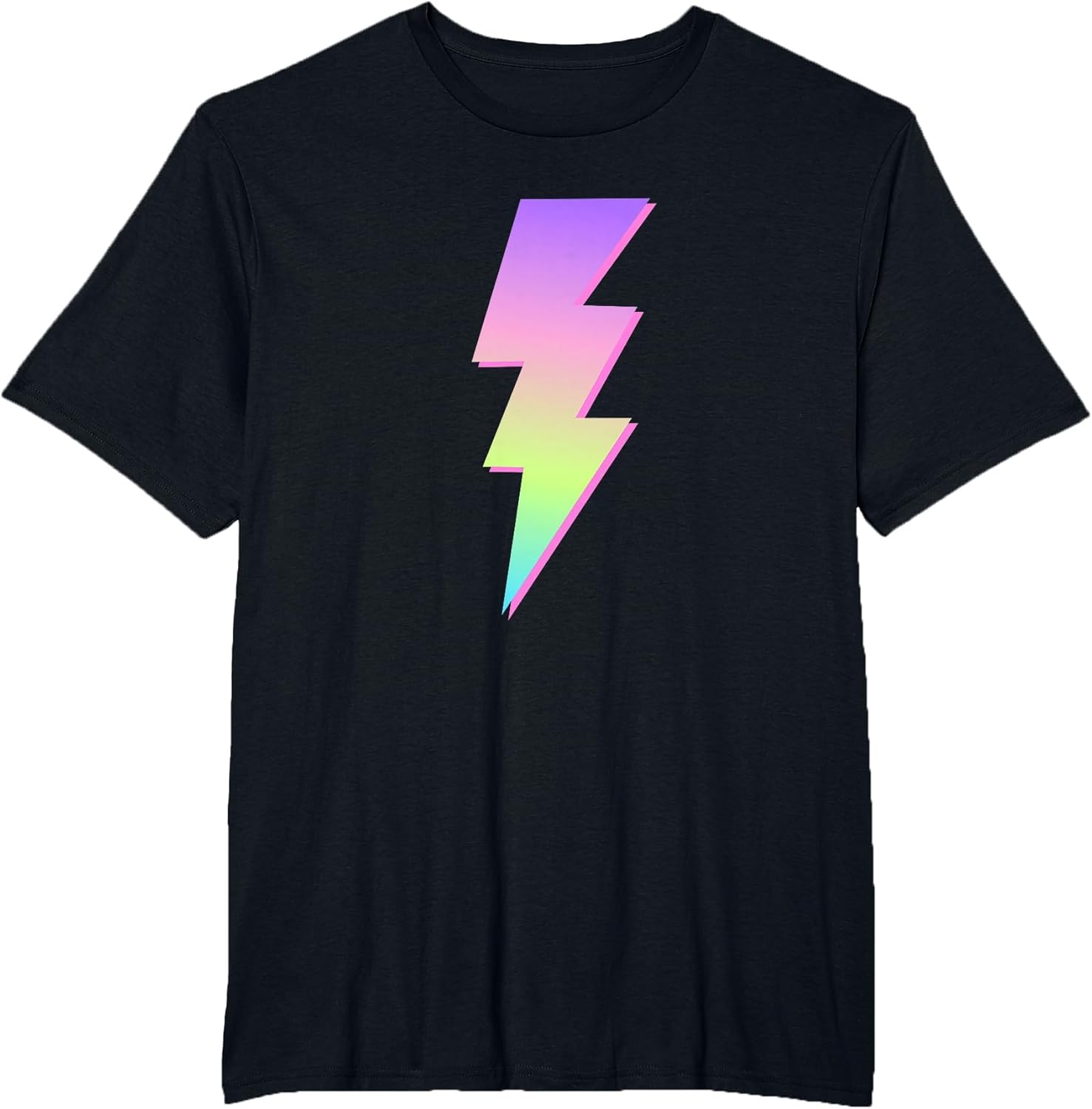Multi Color Colorful Lightning Bolt Women or Girls