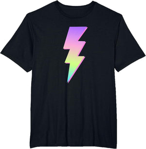Multi Color Colorful Lightning Bolt Women or Girls