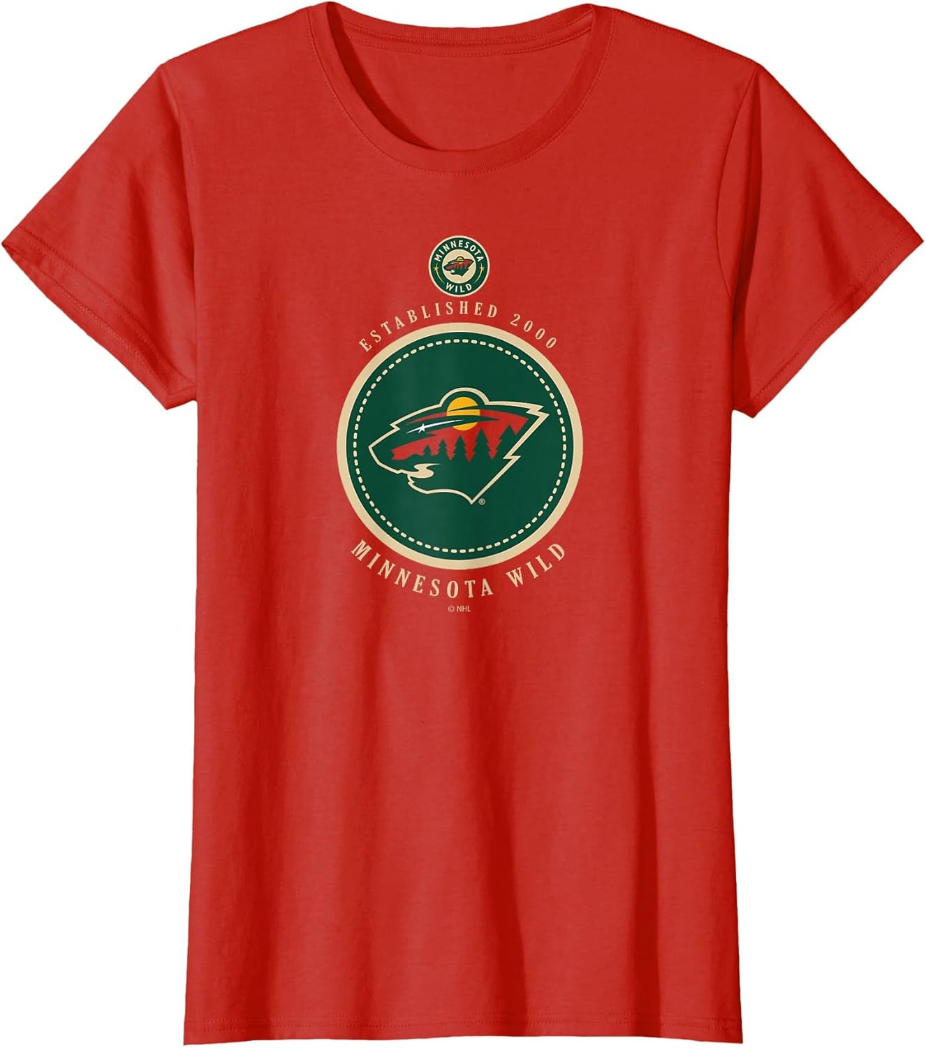 Minnesota Wild Est 2000 Red Officially Licensed