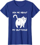 Ask Me About My Butt Hole Funny Cute Cat Kitten
