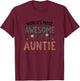 World's Most Awesome Auntie Graphic Design