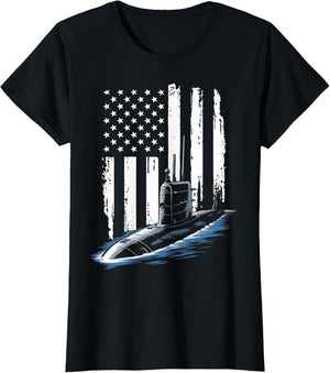Submarine USA Flag Veteran 4th of July