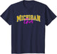 Vintage Michigan Girl Retro Pink Michigan Women and Girls