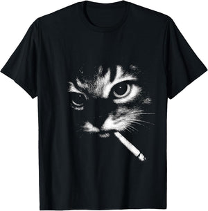 Cat Smoking Cigarette Funny Meme for Kitten Lovers