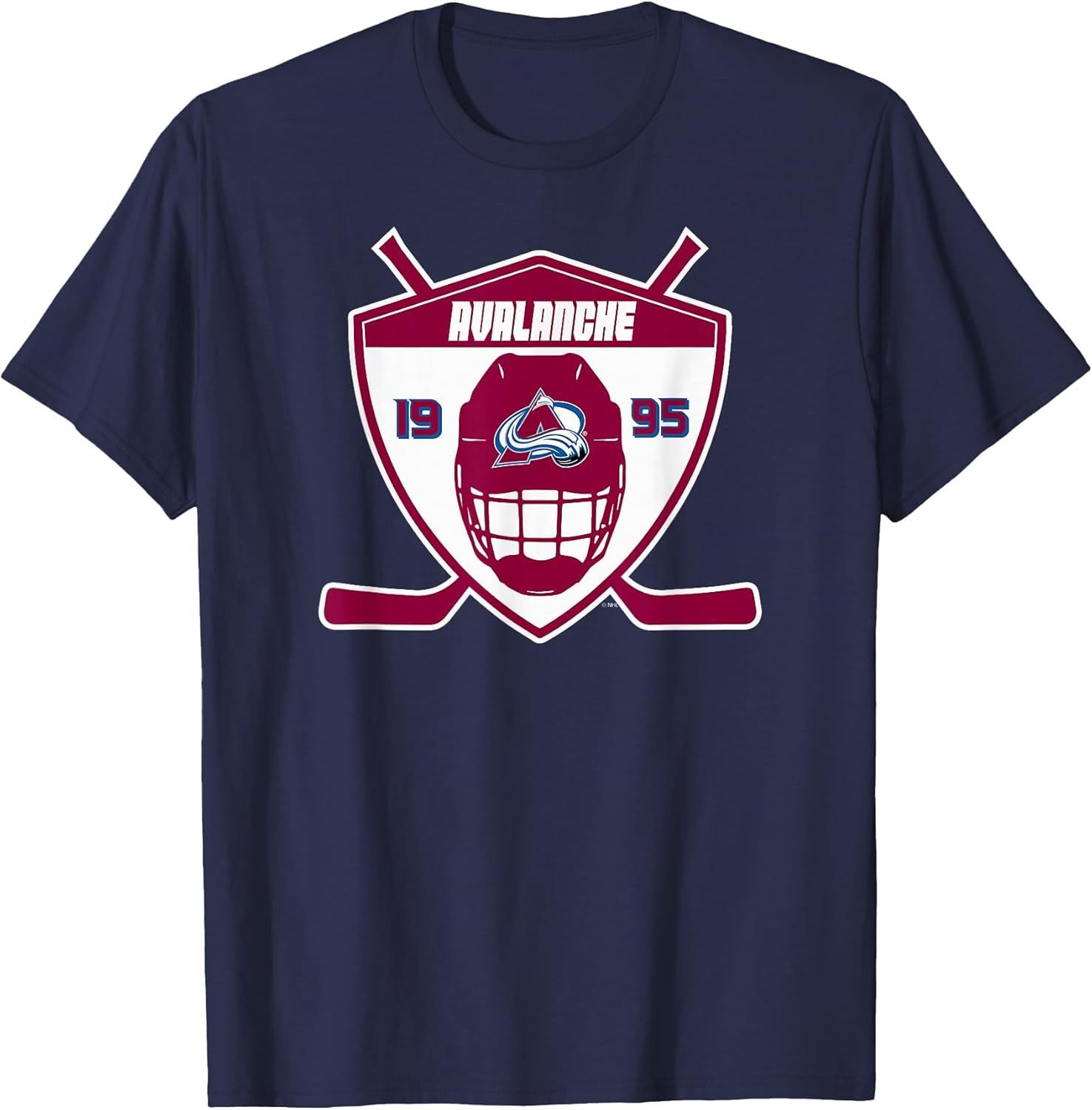 Colorado Avalanche Shield Navy Blue Officially Licensed