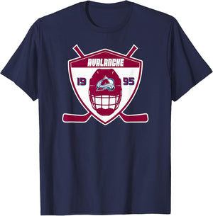 Colorado Avalanche Shield Navy Blue Officially Licensed