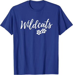 Wildcats - Fancy Script with Heart Paws