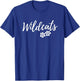 Wildcats - Fancy Script with Heart Paws
