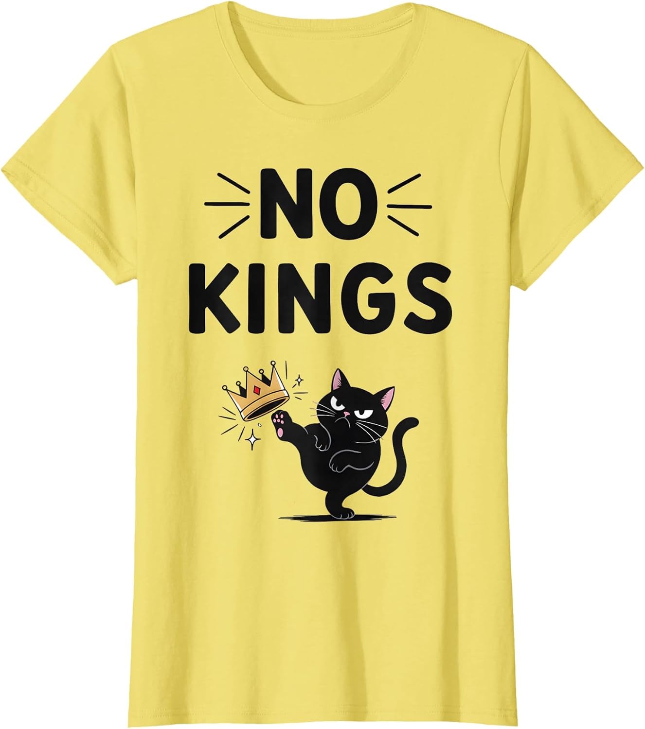 Black Cat No Kings Shirt Men Women No Kings