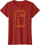 Funny Golden Ratio Shirt - Fibonacci Spiral