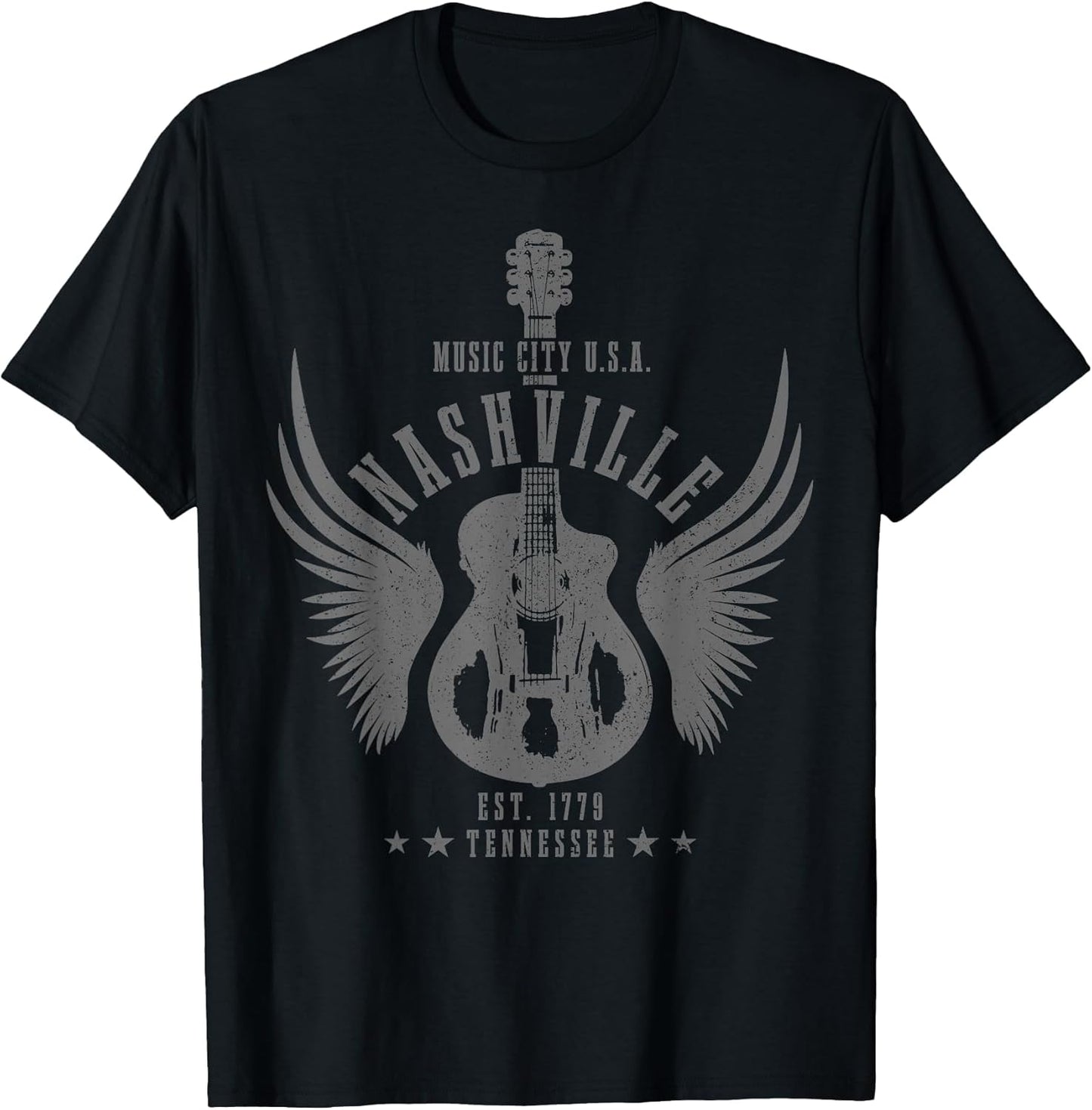 Nashville Guitar TN Tennessee Country Music City Vintage