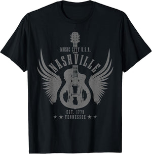 Nashville Guitar TN Tennessee Country Music City Vintage