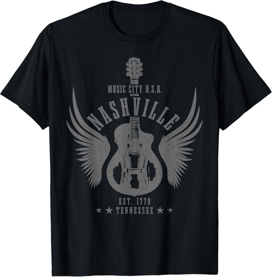 Nashville Guitar TN Tennessee Country Music City Vintage