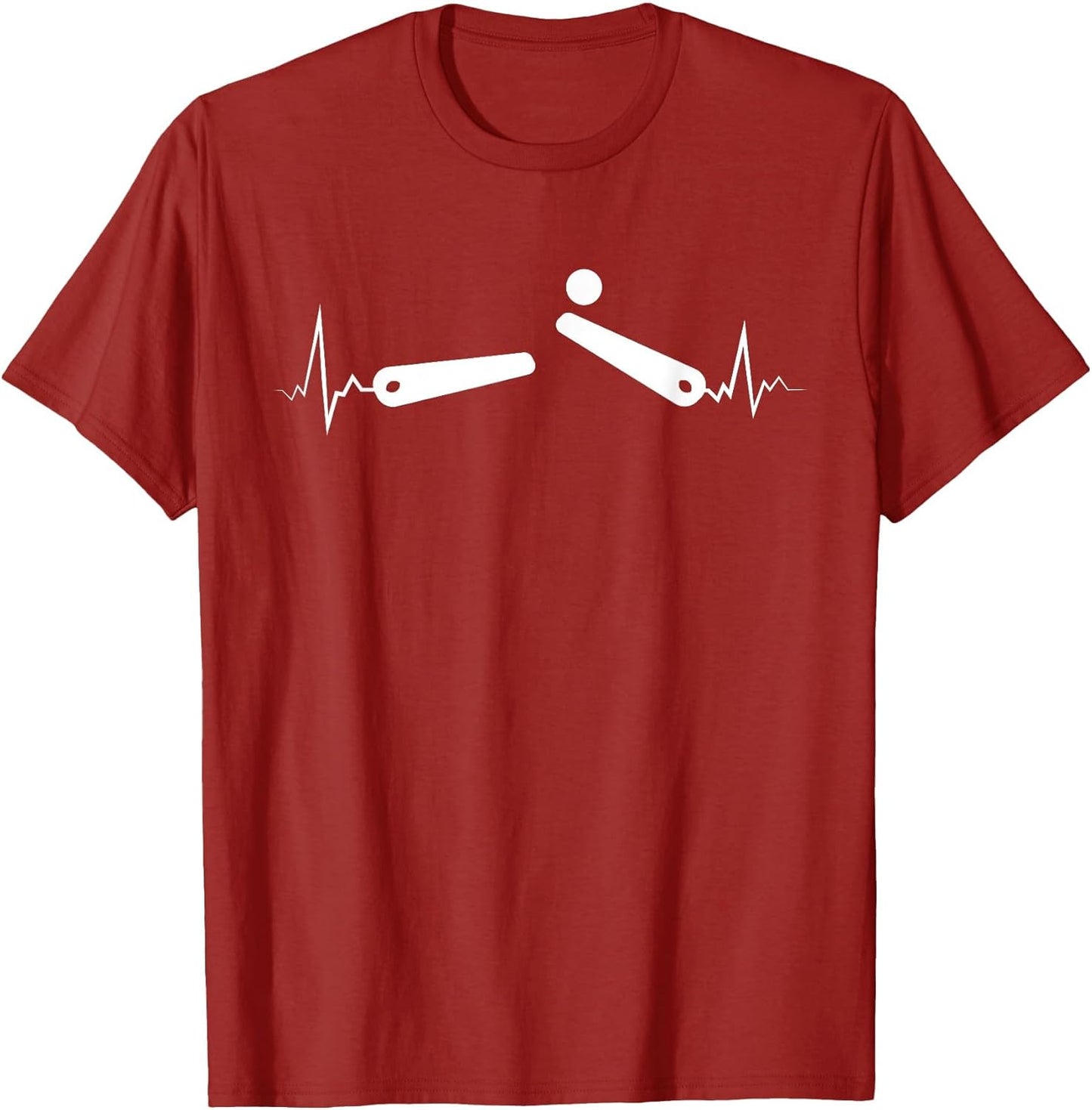 Pinball Heartbeat Funny Pinballer Flipping Ball EKG Flipper