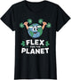 Flex for The Planet Funny Fitness Gym Eco-Friendly Earth Day