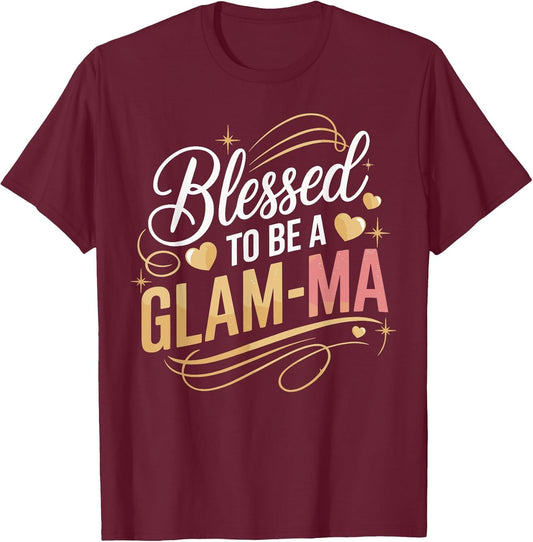 Blessed to Be a Glam-Ma Cute Funny Grandma
