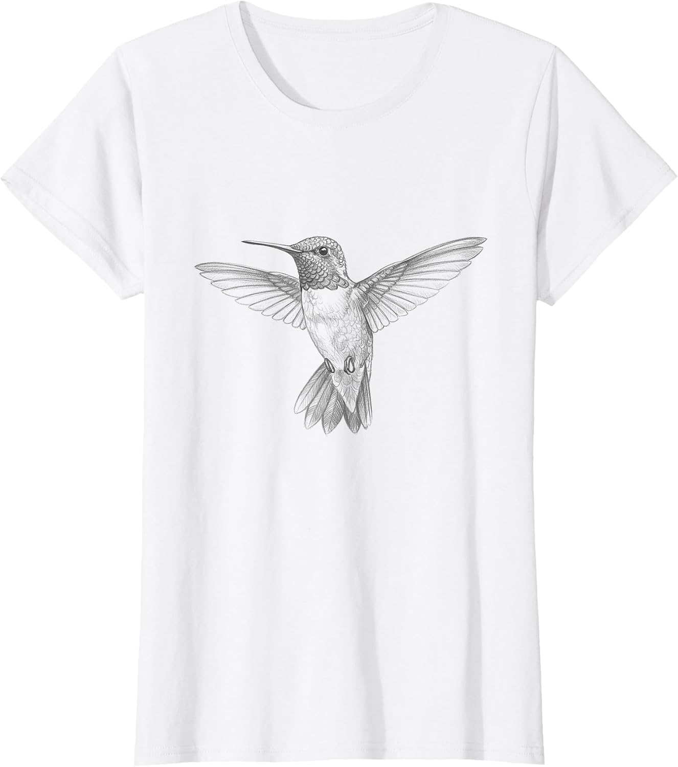 Vintage Hummingbird Drawing Art Design