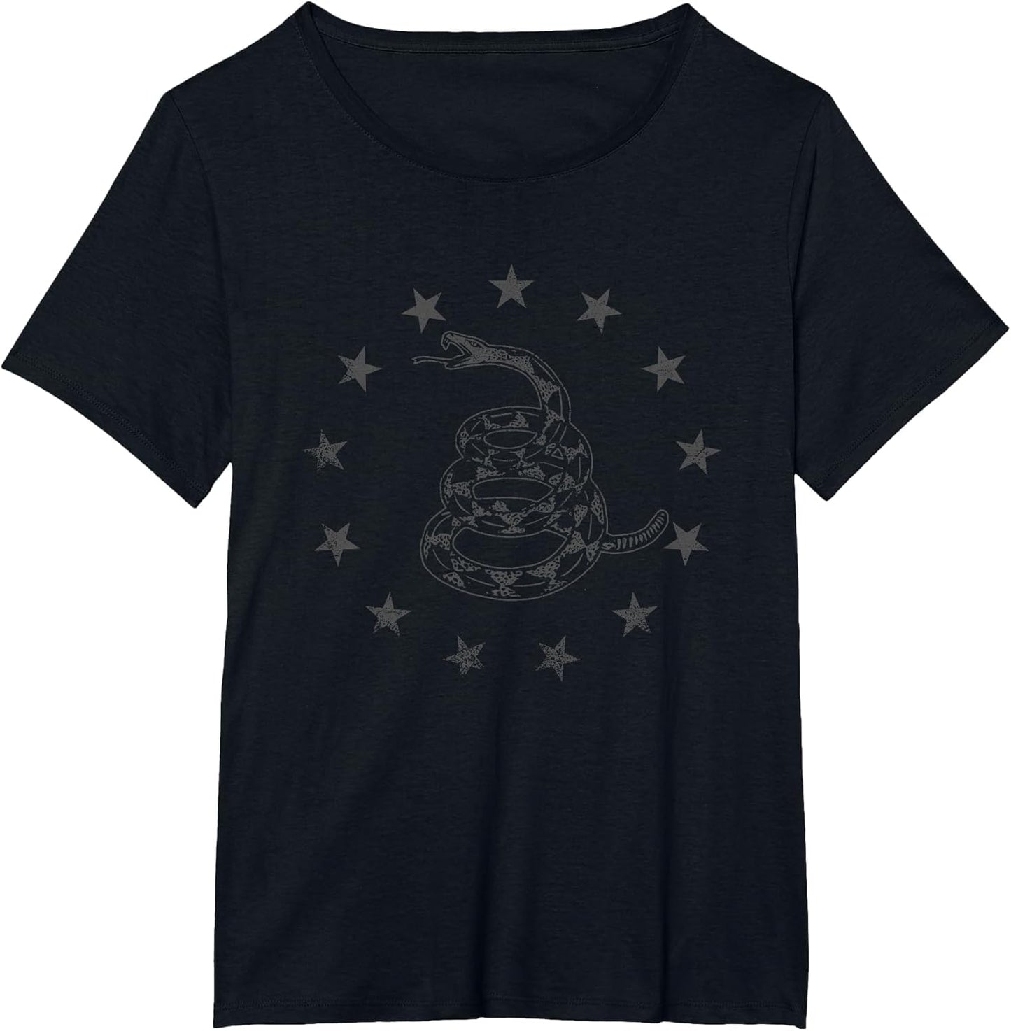 Gadsden Flag Snake Betsy Ross Stars - Tactical Black