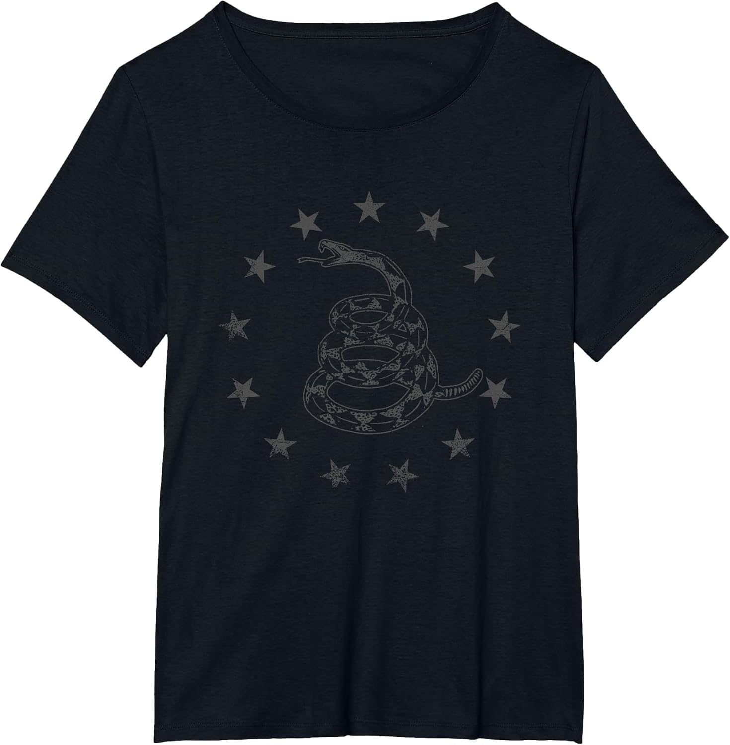 Gadsden Flag Snake Betsy Ross Stars - Tactical Black